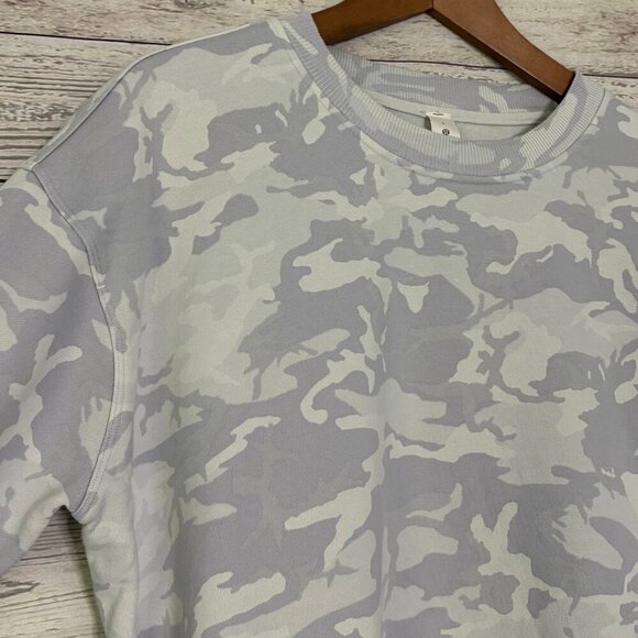 Lululemon Purple Camo Crew Neck Sweater US6 - Picture 3 of 6